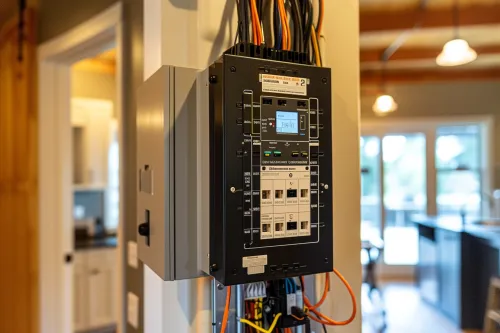Schéma comparatif d'une installation électrique monophasée 230V montrant les points forts et points faibles du système