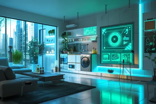 Système domotique contrôlant la consommation électrique d'une maison via une tablette connectée en temps réel