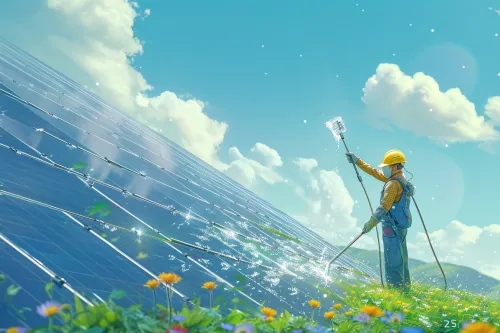 Une personne effectue un nettoyage méthodique d'un équipement industriel avec des outils professionnels adaptés