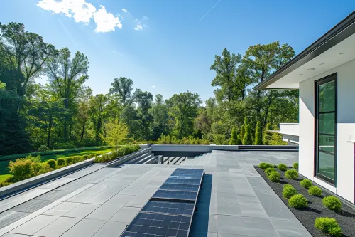 Panneaux solaires mal orientés vers le nord avec un angle incorrect impactant leur rendement énergétique