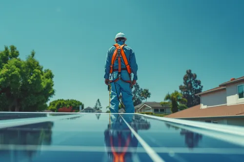 Technicien effectuant des contrôles réguliers sur des équipements industriels avec tablette et outils de diagnostic